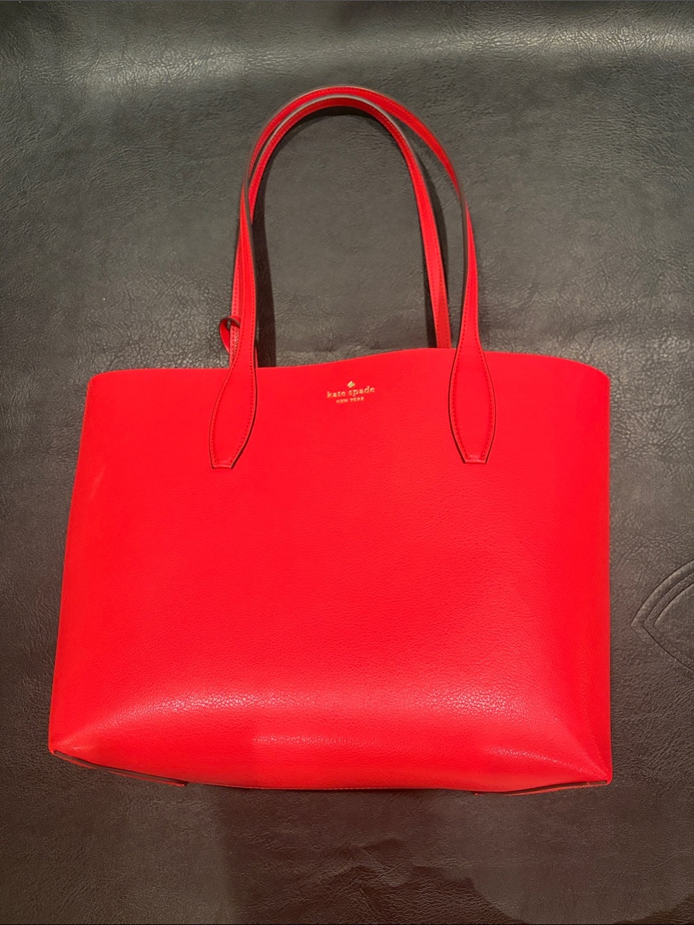 Kate Spade Red Tote and Removable Clutch Bag New